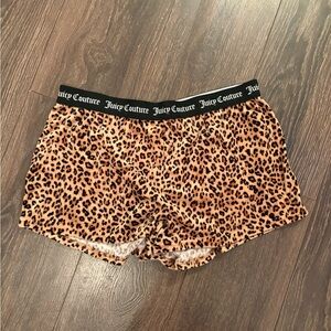 Juicy couture cheetah pj shorts